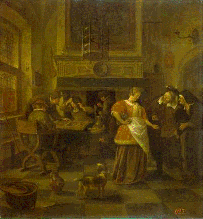 Чувственные связи в бытовом жанре голландской живописи XVII века
