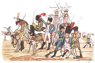 Карикатуры времен Наполеона