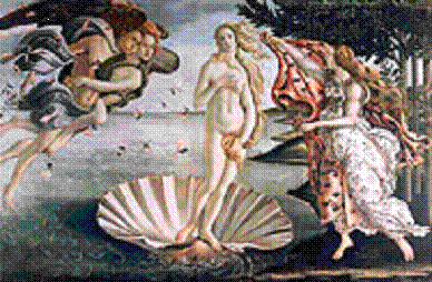 Картина Сандро Боттичелли 'Рождение Венеры'