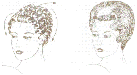 Моделирование прически разной длины волос при помощи укладки на бигуди