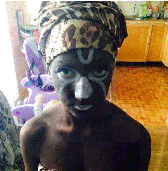 Разработка и выполнение грима этнической маски на тему: 'Культурное наследие африканских народов'