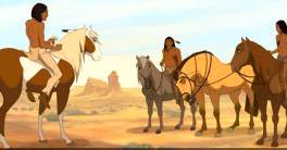 Создание анимационной сцены с участием лошади и вороны, раскрывающей особенности пластики животного и птицы