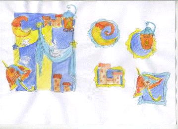 Создание комплекта текстильных изделий 'В гостях у сказки' для детской комнаты