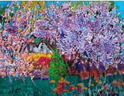 Живописная тематическая композиция 'Предчувствие весны'